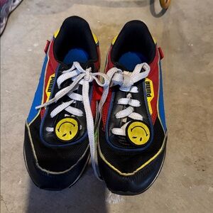 Puma Kids Sneakers in Blue, Red, and Yellow